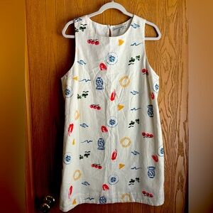 Abercrombie linen shift dress